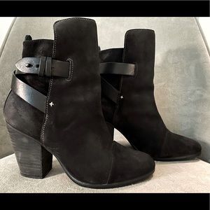 Rag & Bone Suede Black Booties